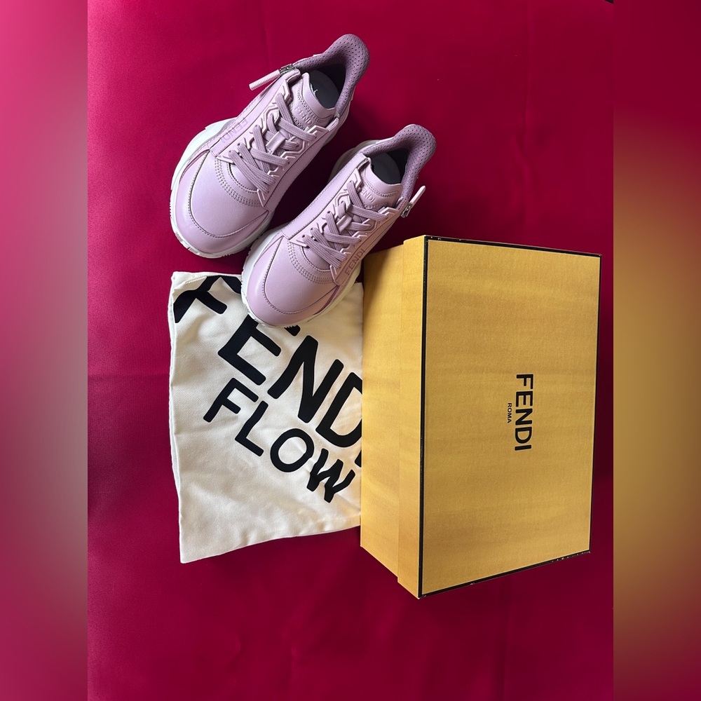 Fendi Pink Sneakers Minimalist Design